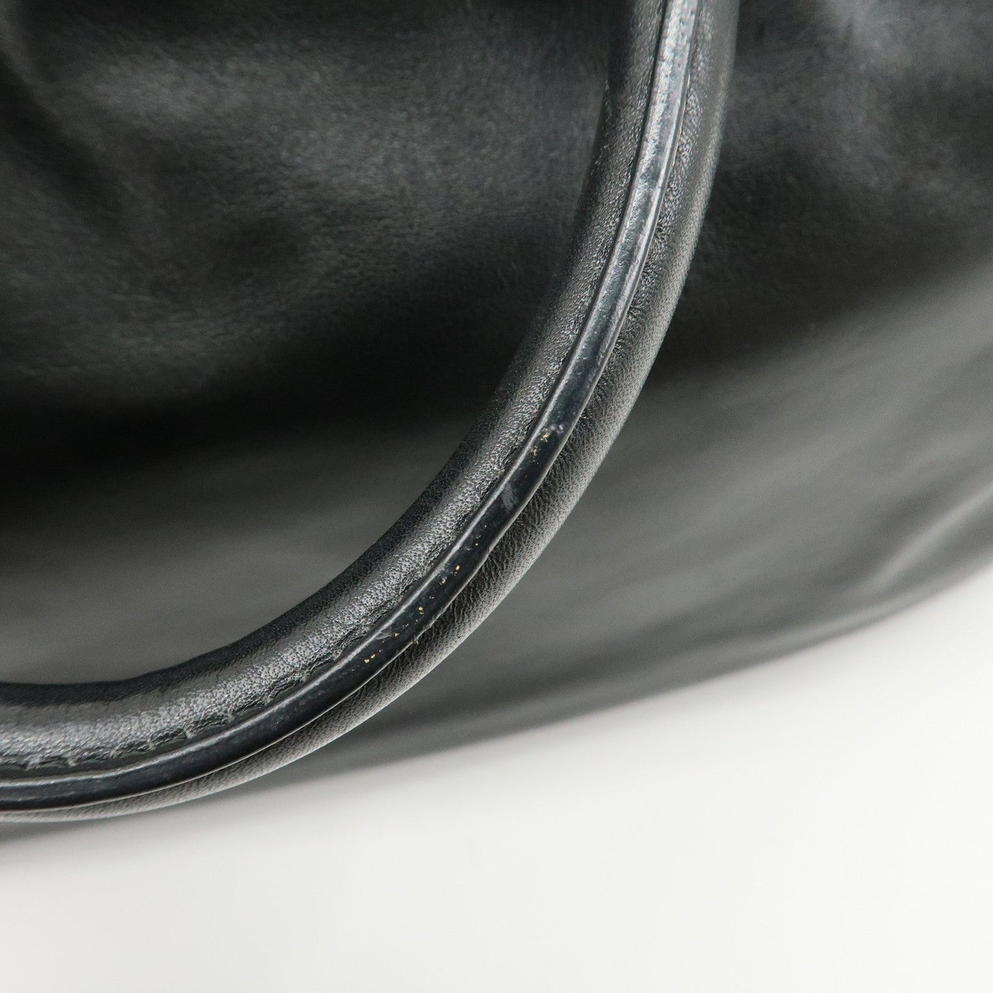 PRADA Leather Ribbon 2way Bag Hand Bag Black BN2244  d