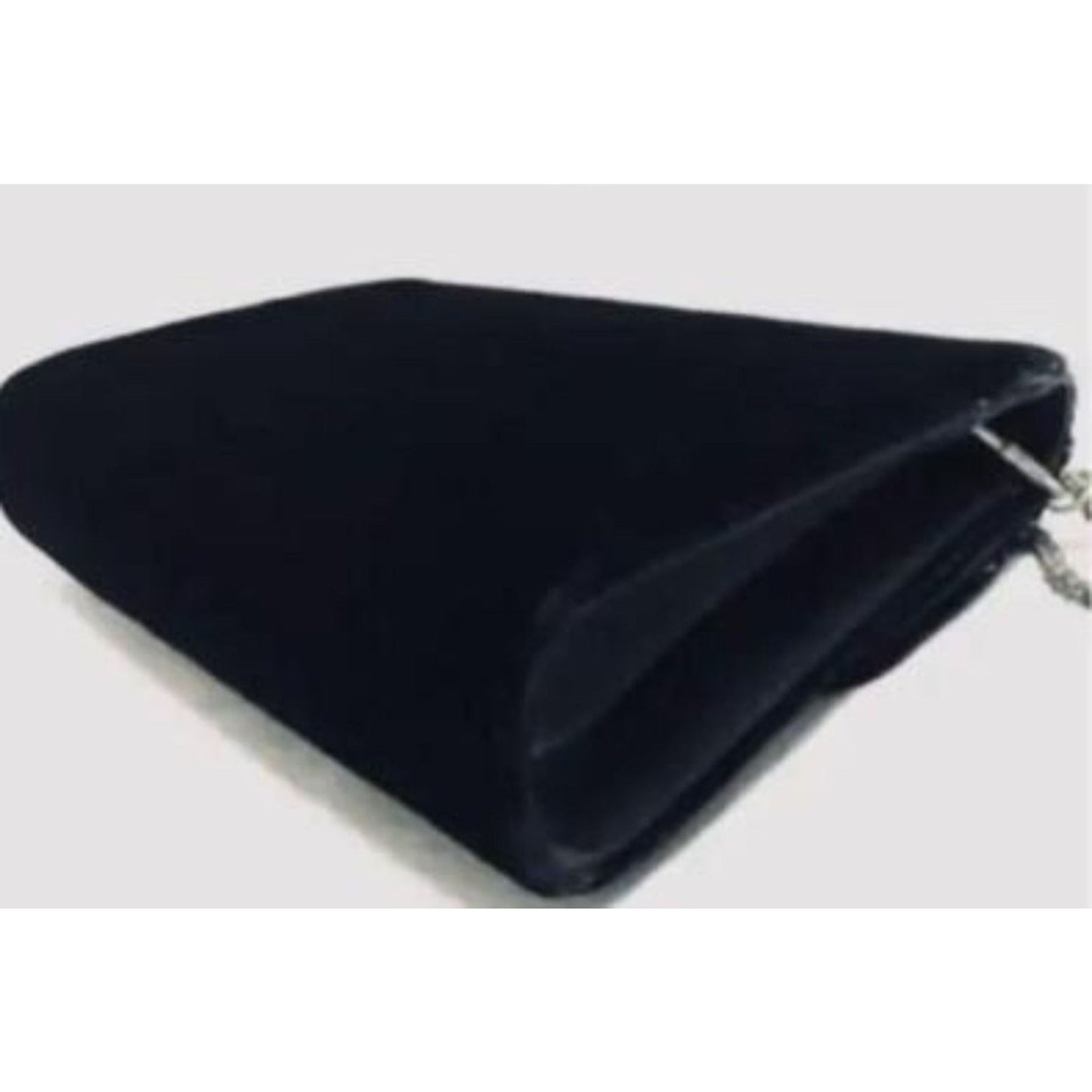 , one of a kind, Gucci, black silk velvet over leather, two-way- clutch or cross body with an Art Deco rhinestone design