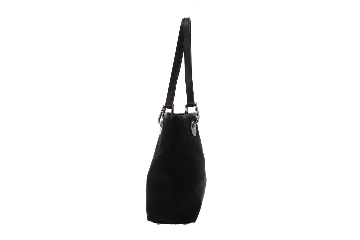 Gucci Black GG Canvas   Bucket Bag