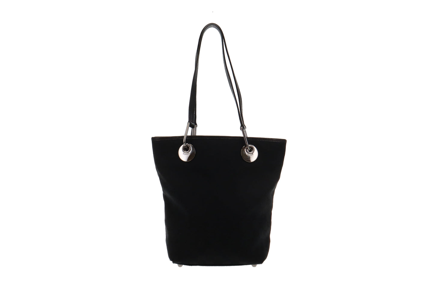 Gucci Black GG Canvas   Bucket Bag