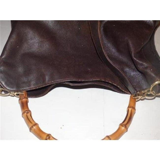 Gucci   Two Way Brown Leather Hobo Bag