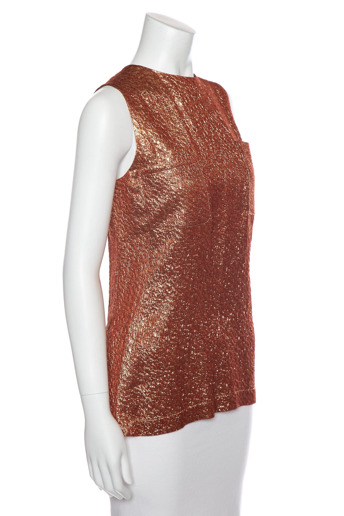 Chanel   1996 Red Shimmery Tank SZ 38