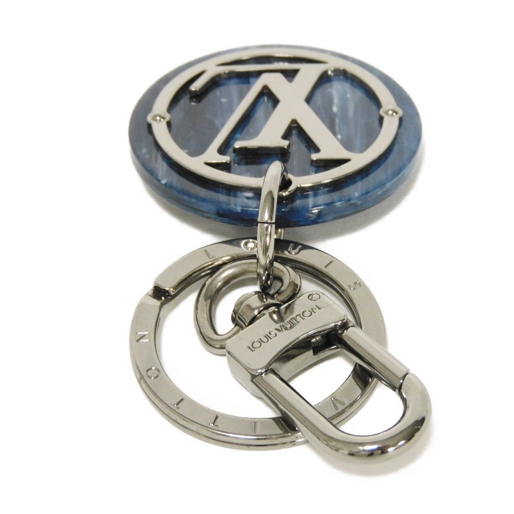 LOUIS VUITTON key ring MP2721 plastic blue LV circle Portocle LV Token