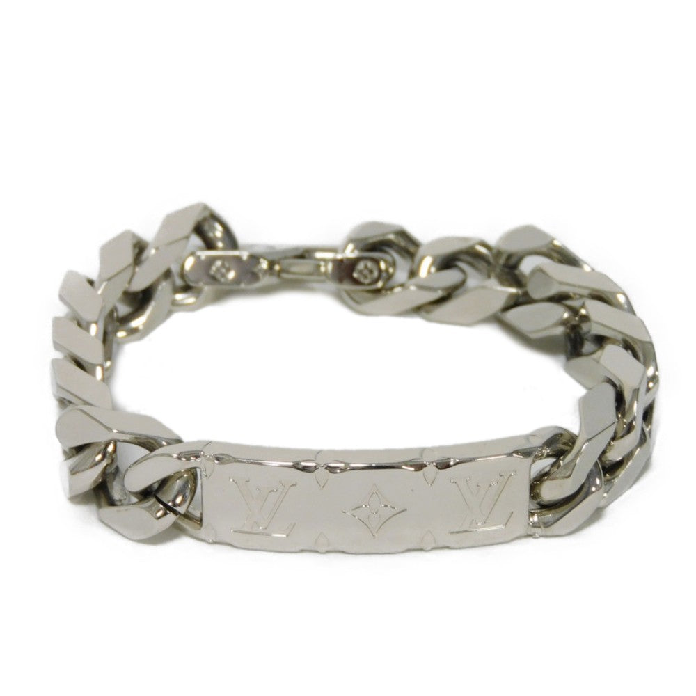 LOUIS VUITTON bracelet M00855 metal Silver Bracelet Chain Monogram mens  d