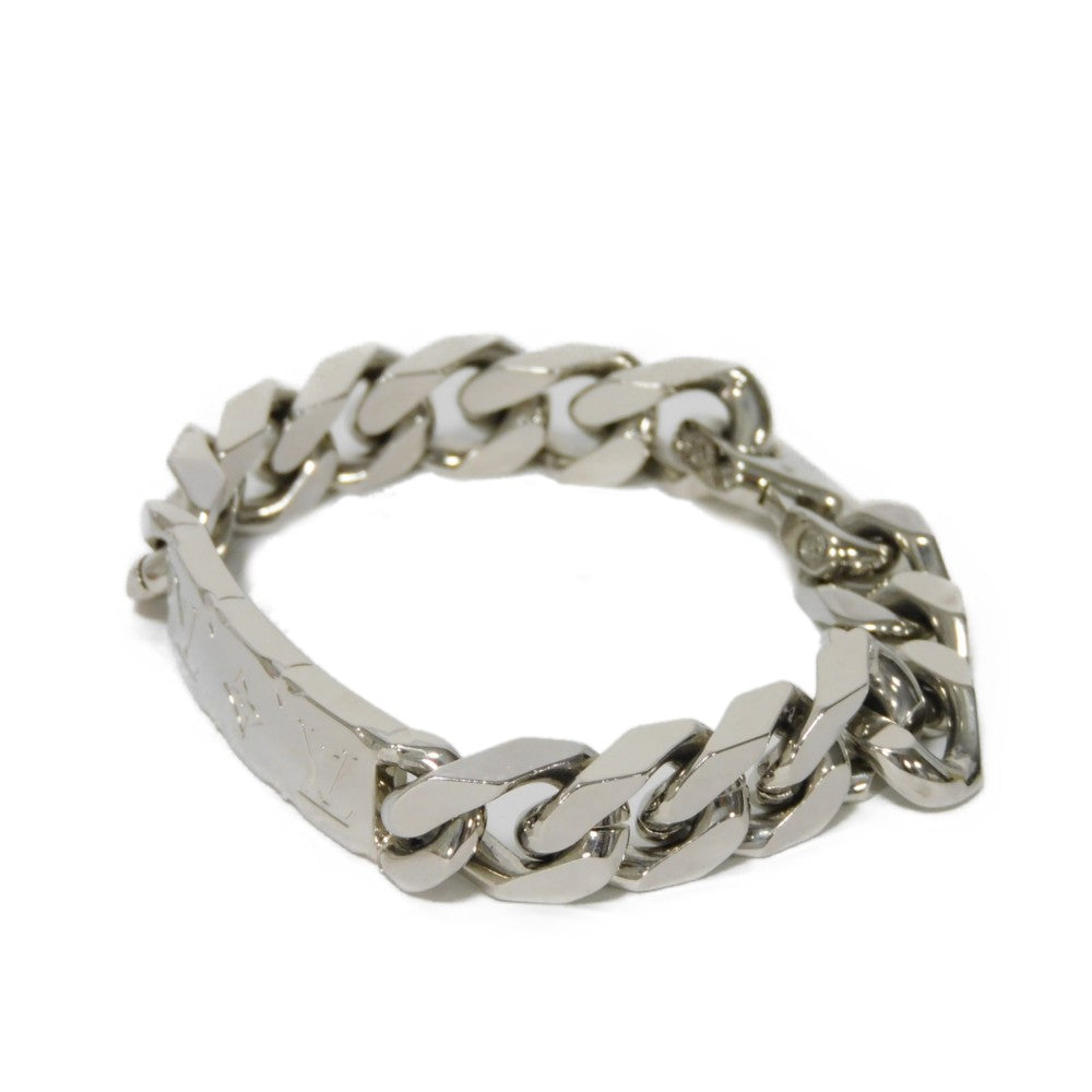 LOUIS VUITTON bracelet M00855 metal Silver Bracelet Chain Monogram mens  d