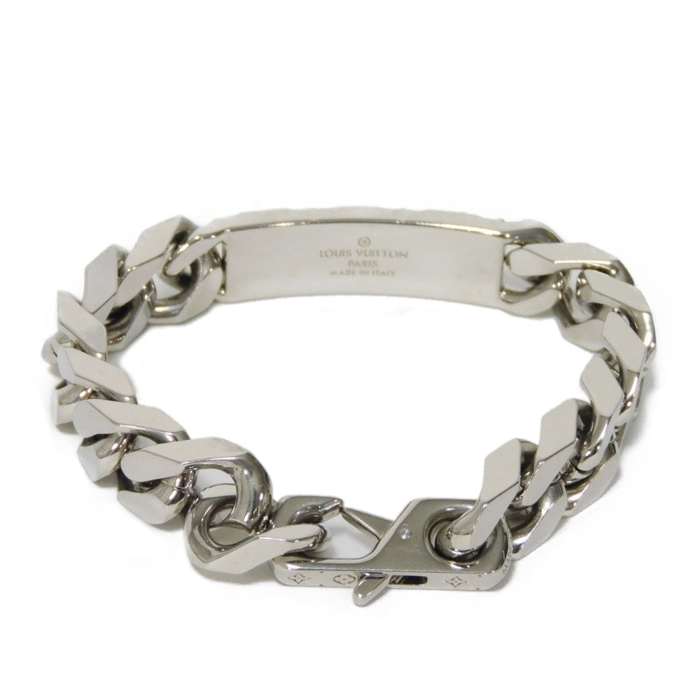 LOUIS VUITTON bracelet M00855 metal Silver Bracelet Chain Monogram mens  d