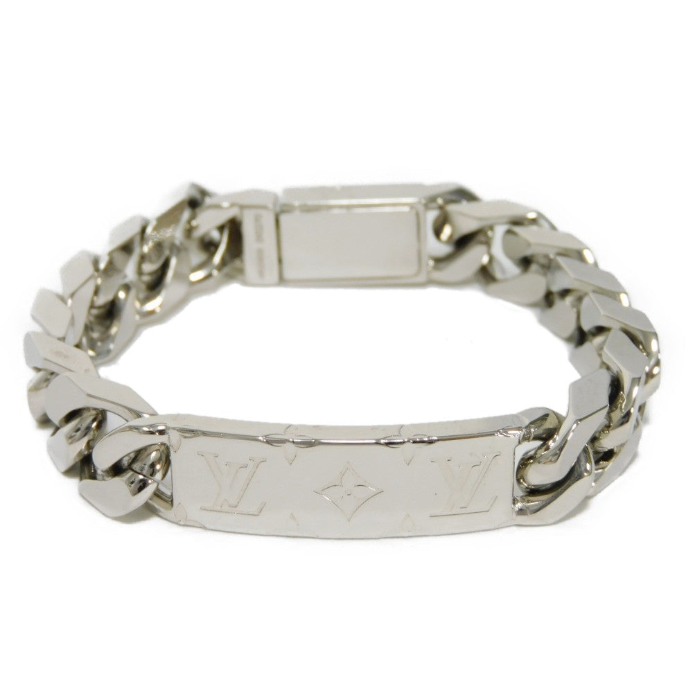 LOUIS VUITTON bracelet M62486 metal Silver Bracelet Chain Monogram mens  d