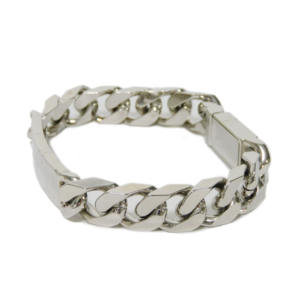 LOUIS VUITTON bracelet M62486 metal Silver Bracelet Chain Monogram mens  d