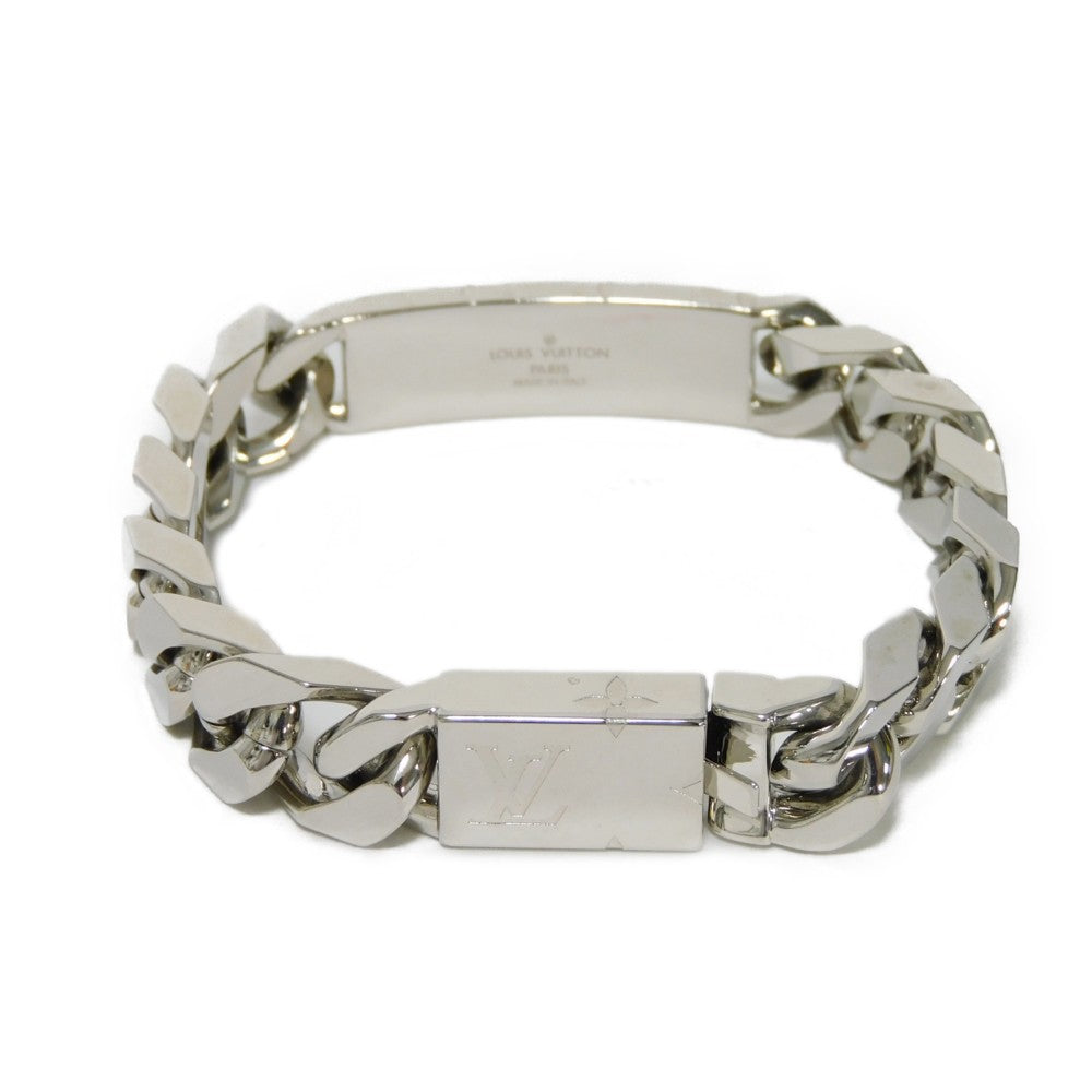 LOUIS VUITTON bracelet M62486 metal Silver Bracelet Chain Monogram mens  d