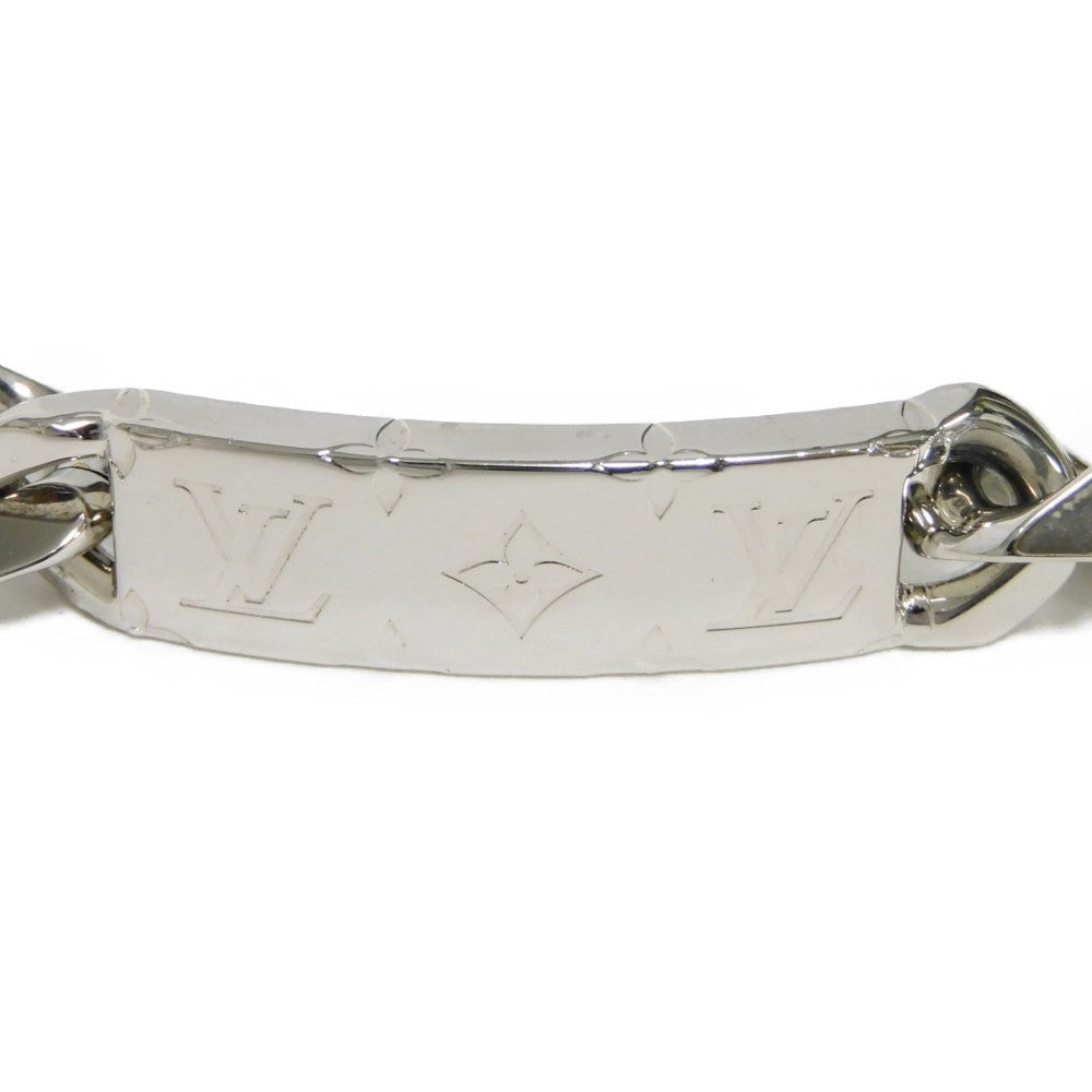 LOUIS VUITTON bracelet M62486 metal Silver Bracelet Chain Monogram mens  d