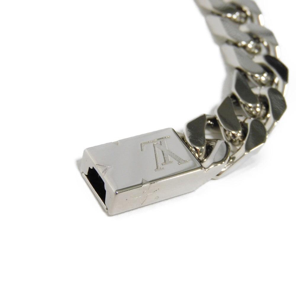 LOUIS VUITTON bracelet M62486 metal Silver Bracelet Chain Monogram mens  d
