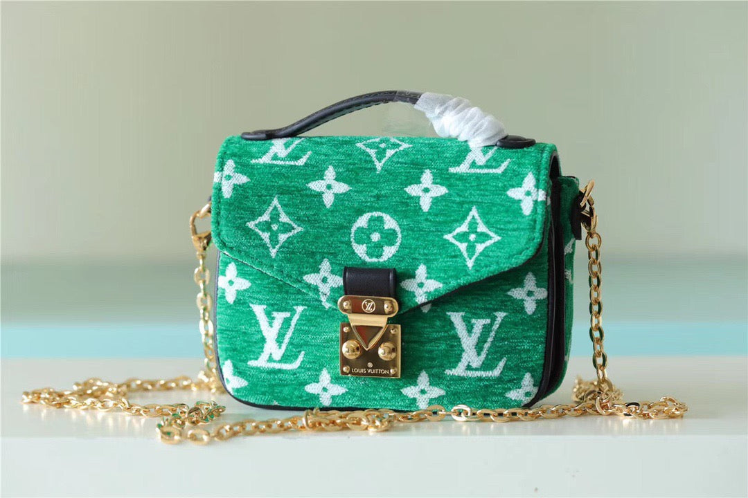 Top Quality Micro Metis Monogram Jacquard Green For Women, Womens Handbags, Shoulder And Crossbody Bags 5.5in/14cm Top Quality M81127