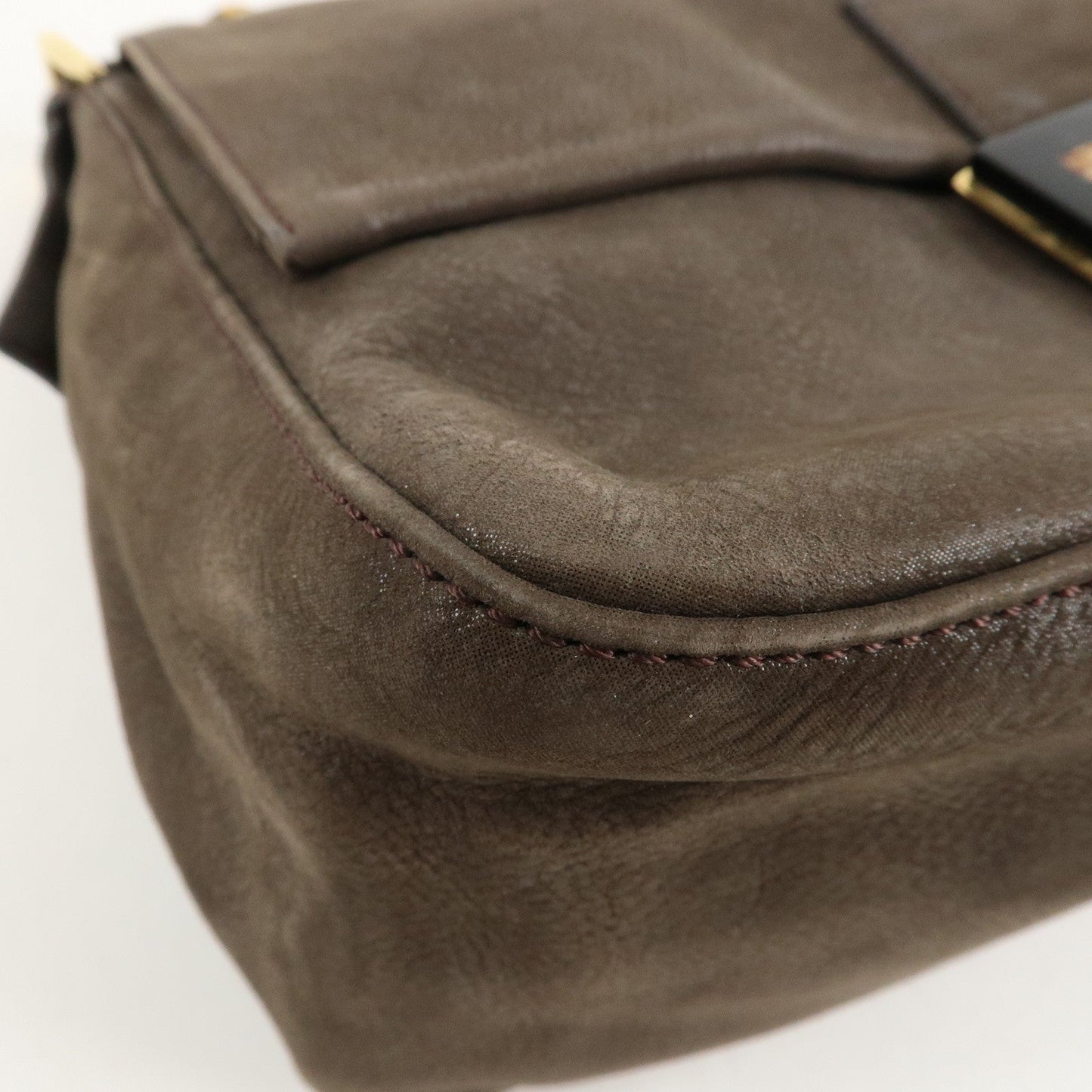 FENDI Big Mamma Baguette Leather Chain Shoulder Bag 8BR638  d