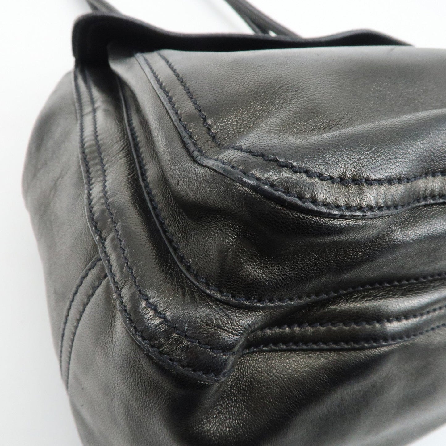 PRADA Leather Tote Bag Black  d