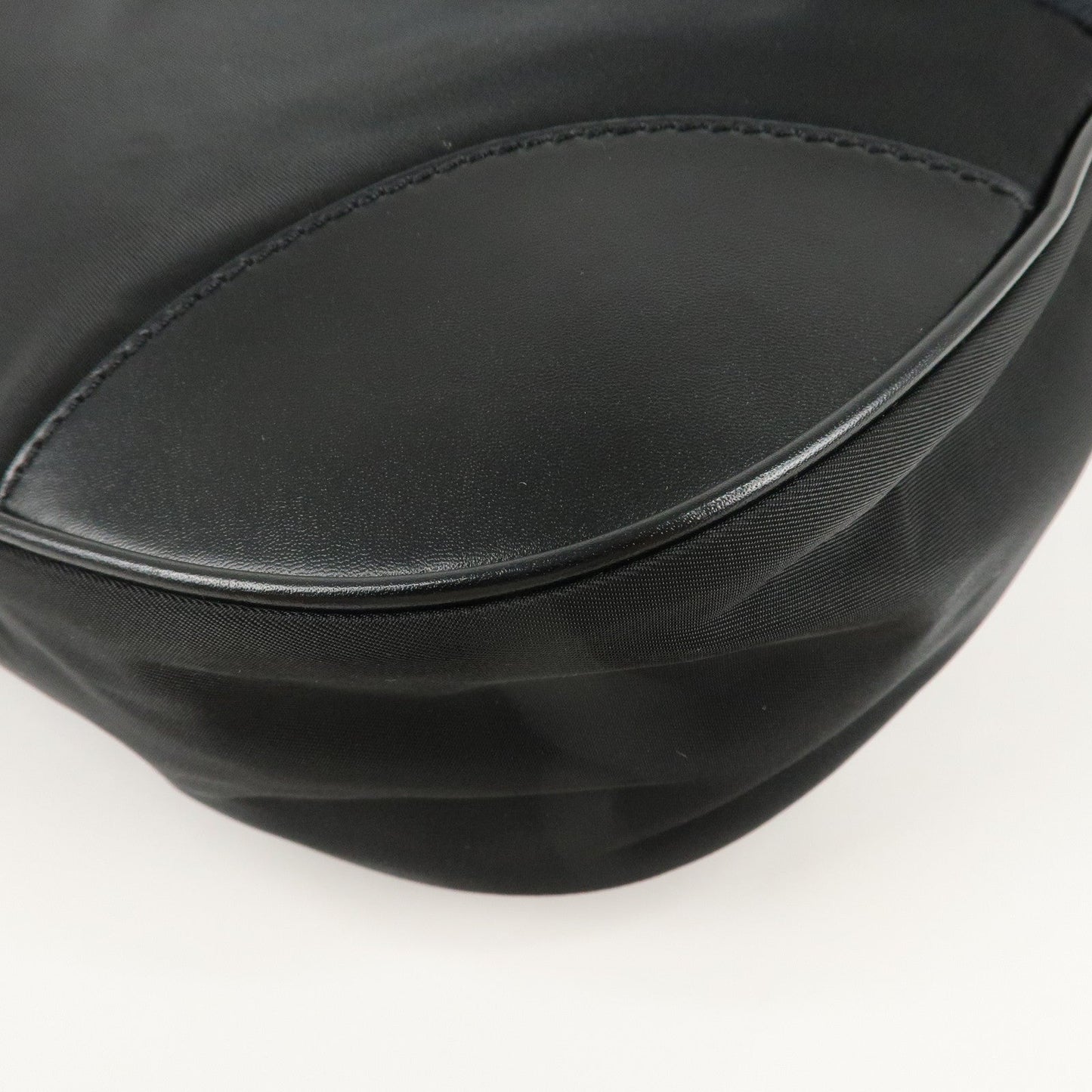 PRADA Nylon Leather Shoulder Bag Black BR2604  d