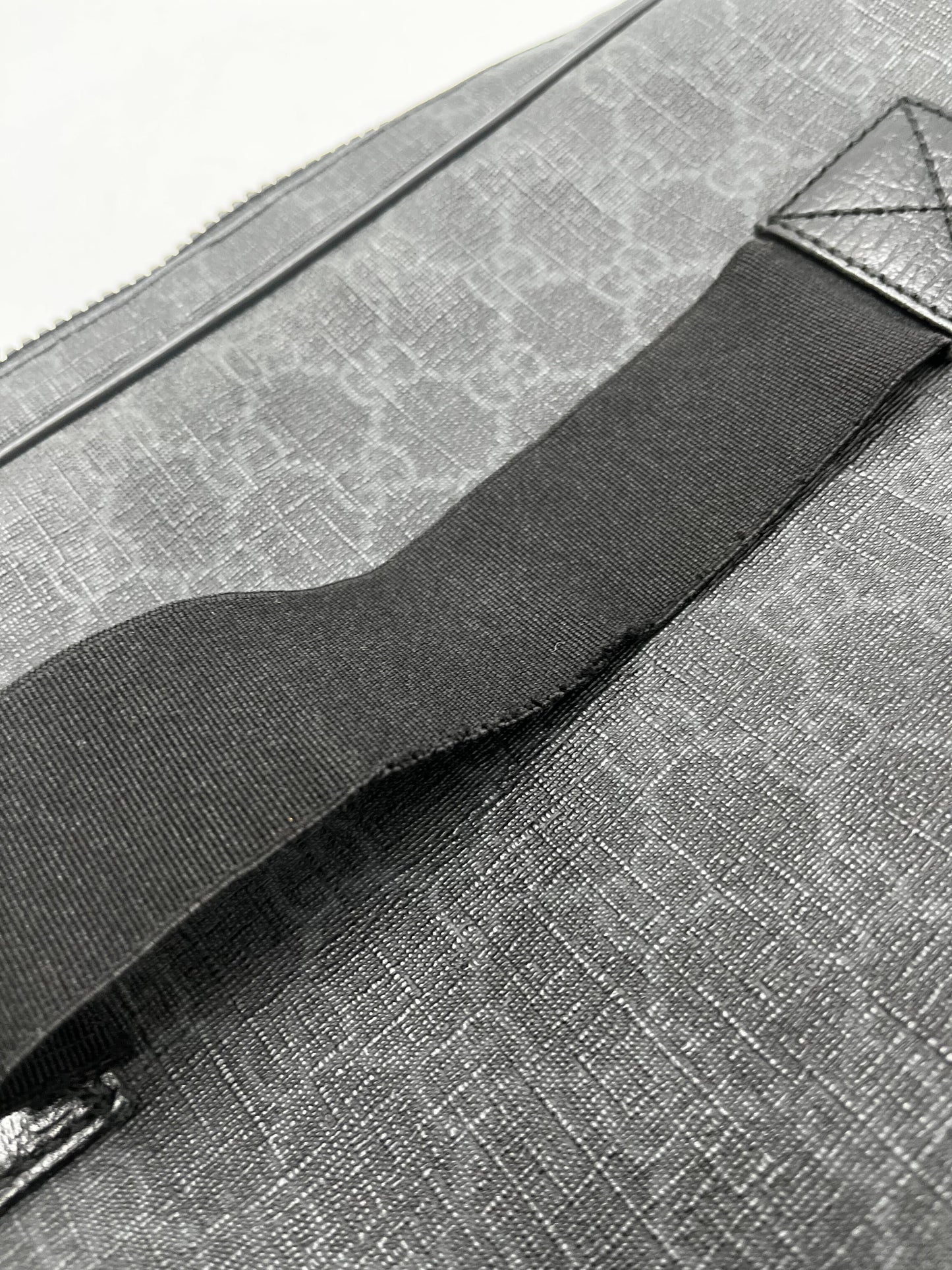 Gucci Gg Supreme Shoulder Bag Canvas Black Leather Shoulder Bag Bag ( )