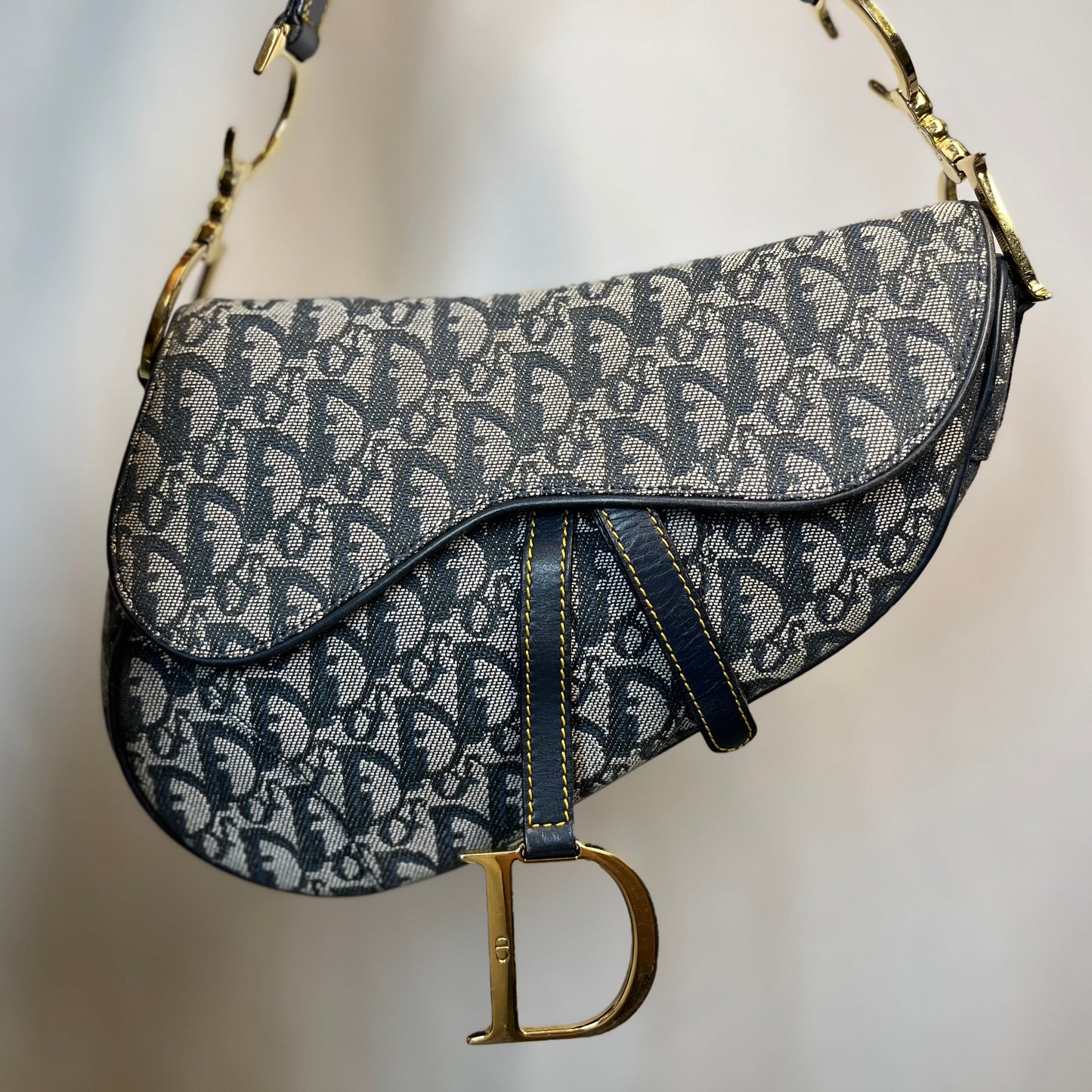 Dior   Oblique Canvas Saddle Bag TS3747