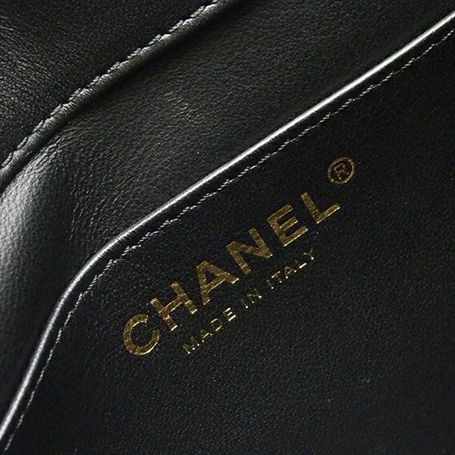 Black Chanel Mini Square Quilted Tweed Houndstooth Straight Single Flap Crossbody Bag