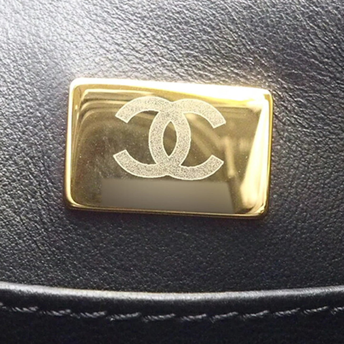 Black Chanel Mini Square Quilted Tweed Houndstooth Straight Single Flap Crossbody Bag