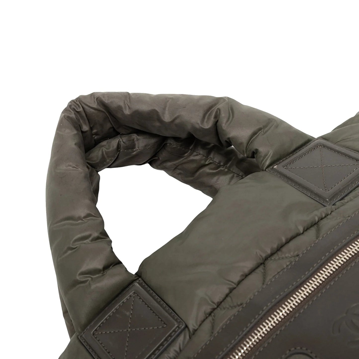 Green Chanel Small Quilted Nylon Coco Cocoon Tote