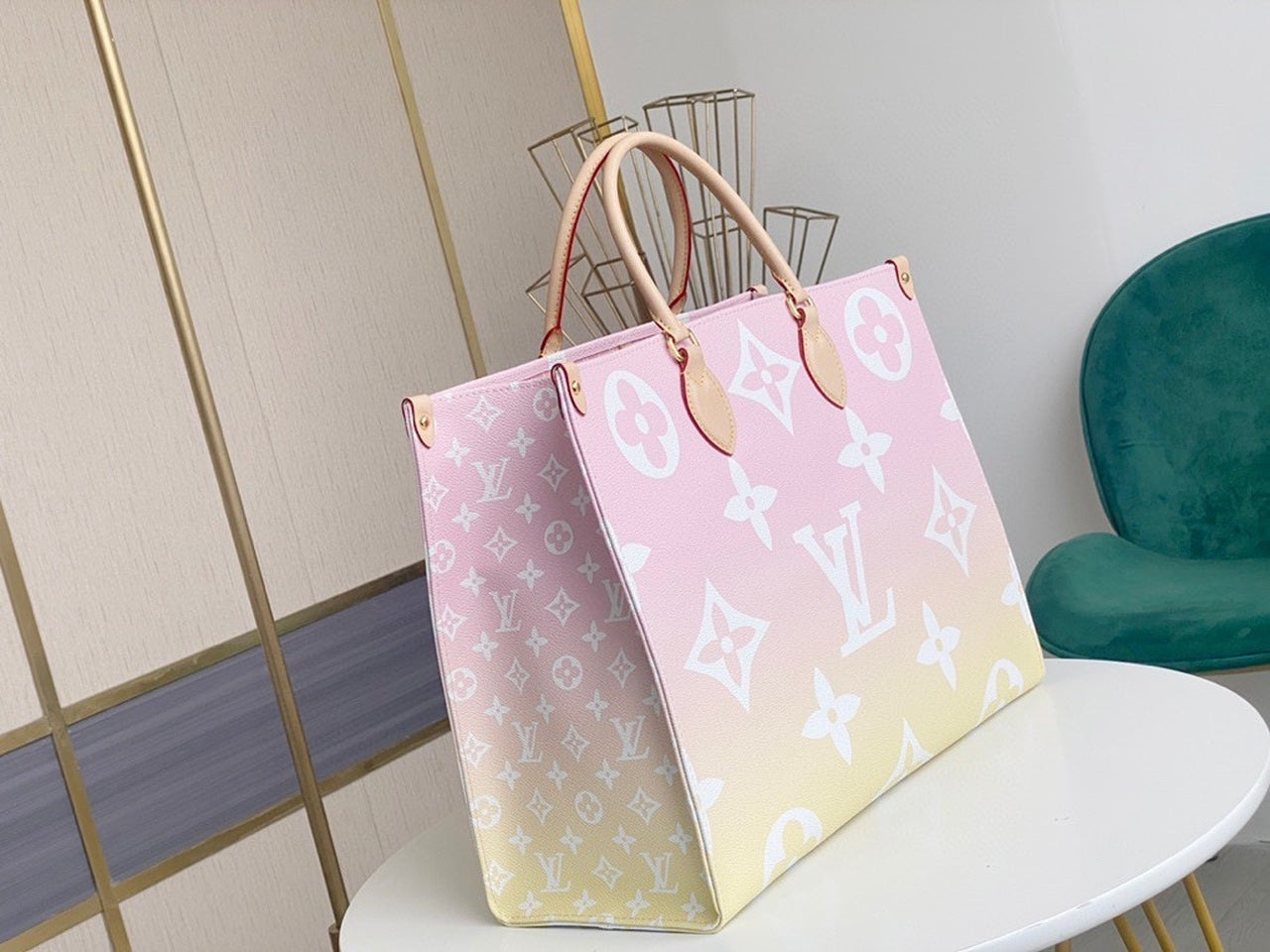 Top Quality OnTheGo GM Monogram Giant Canvas Light Pink For Women,  Tote Bags 16.1in/41cm Top Quality M57641