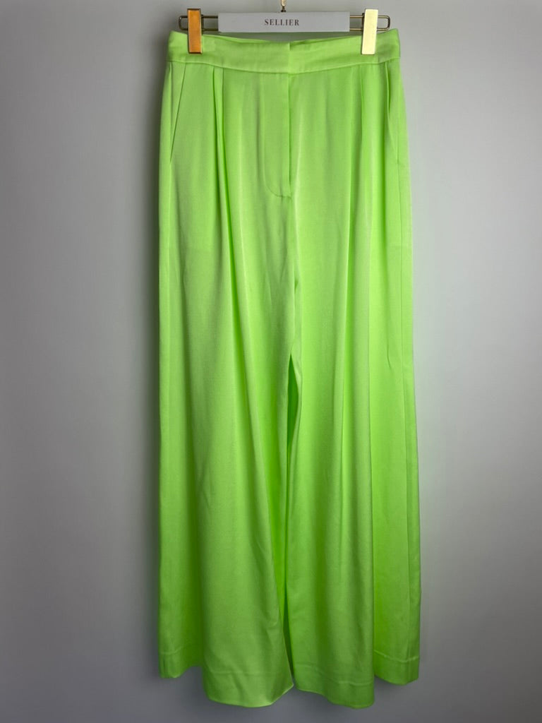 Alex Perry Neon Green Blazer and Tailored Wide Leg Tro rs Set Size UK 8