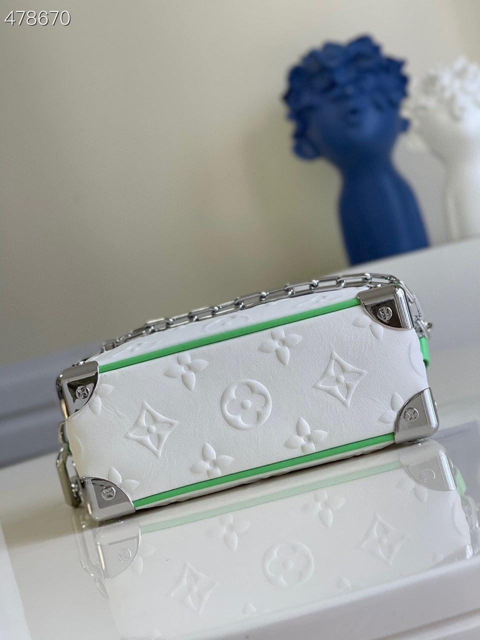 Top Quality Mini Soft Trunk White For Women, WoBags, Shoulder And Crossbody Bags 7.1in/18cm Top Quality