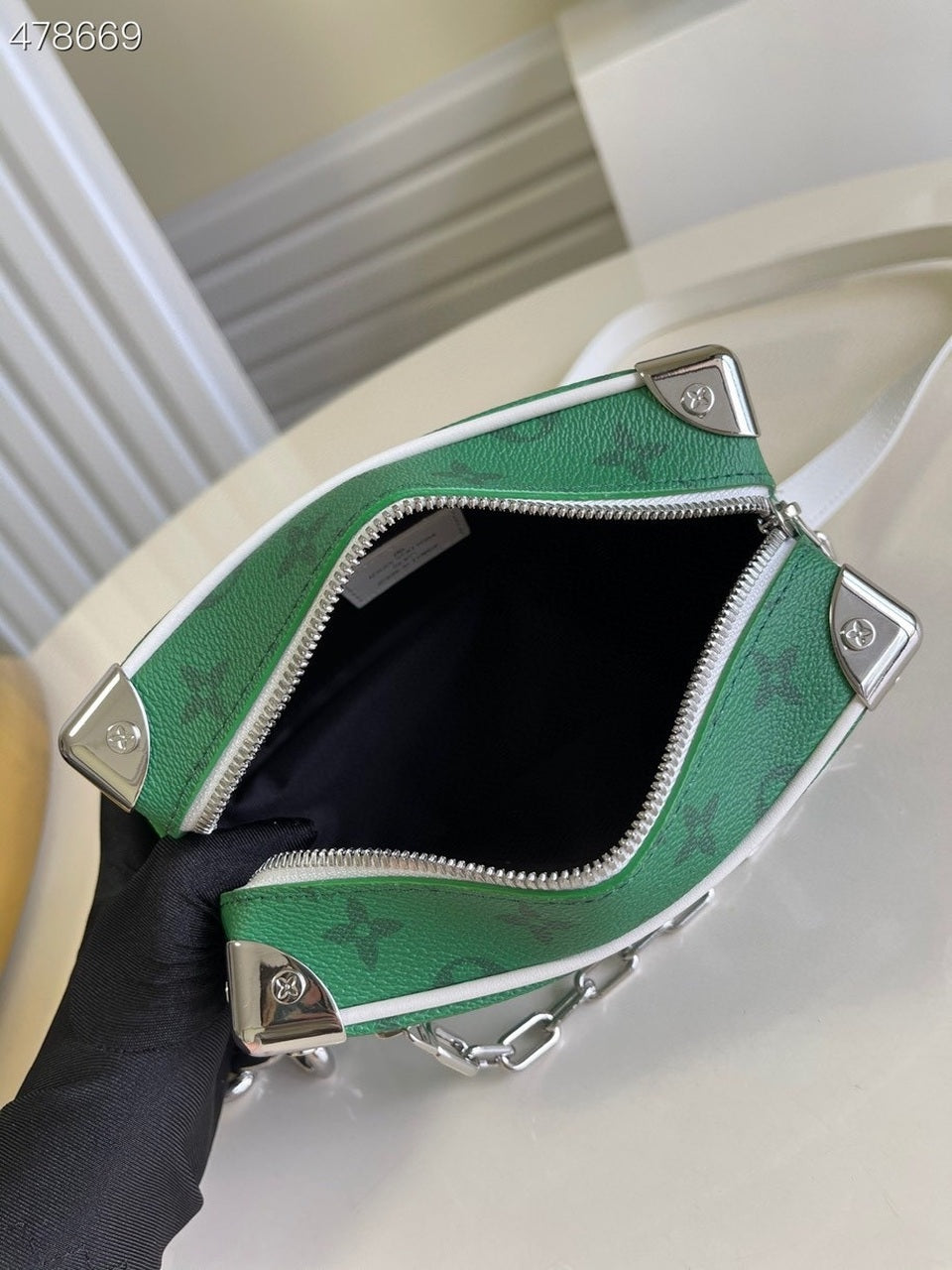 Top Quality Mini Soft Trunk  Monogram Canvas Green By Virgil Abloh For Fall-Winter, Handbags, Shoulder And Crossbody Bags 7.3in/18.5cm Top Quality M80816