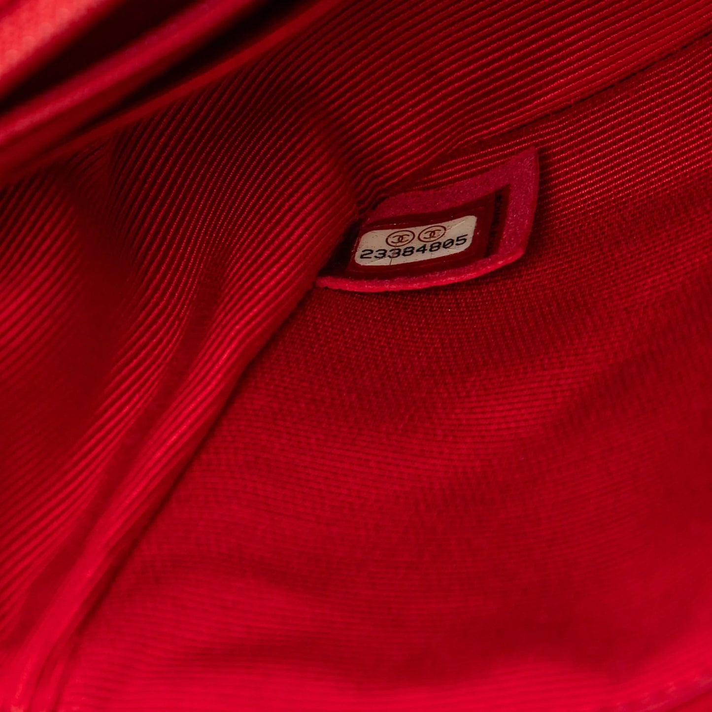 Red Chanel Mini Square Classic Velvet Single Flap Crossbody Bag