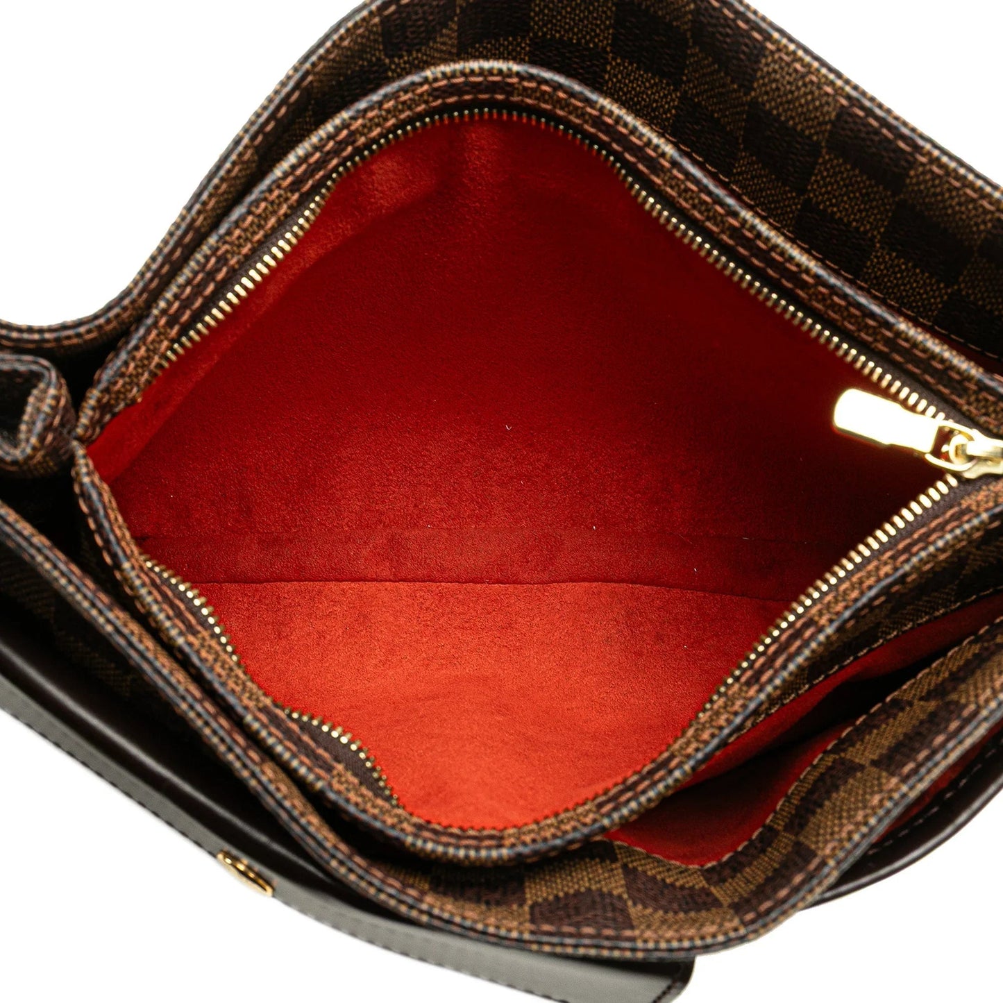 Brown Louis Vuitton Damier Ebene Aubagne Shoulder Bag