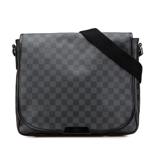 Black Louis Vuitton Damier Graphite Daniel MM Crossbody Bag
