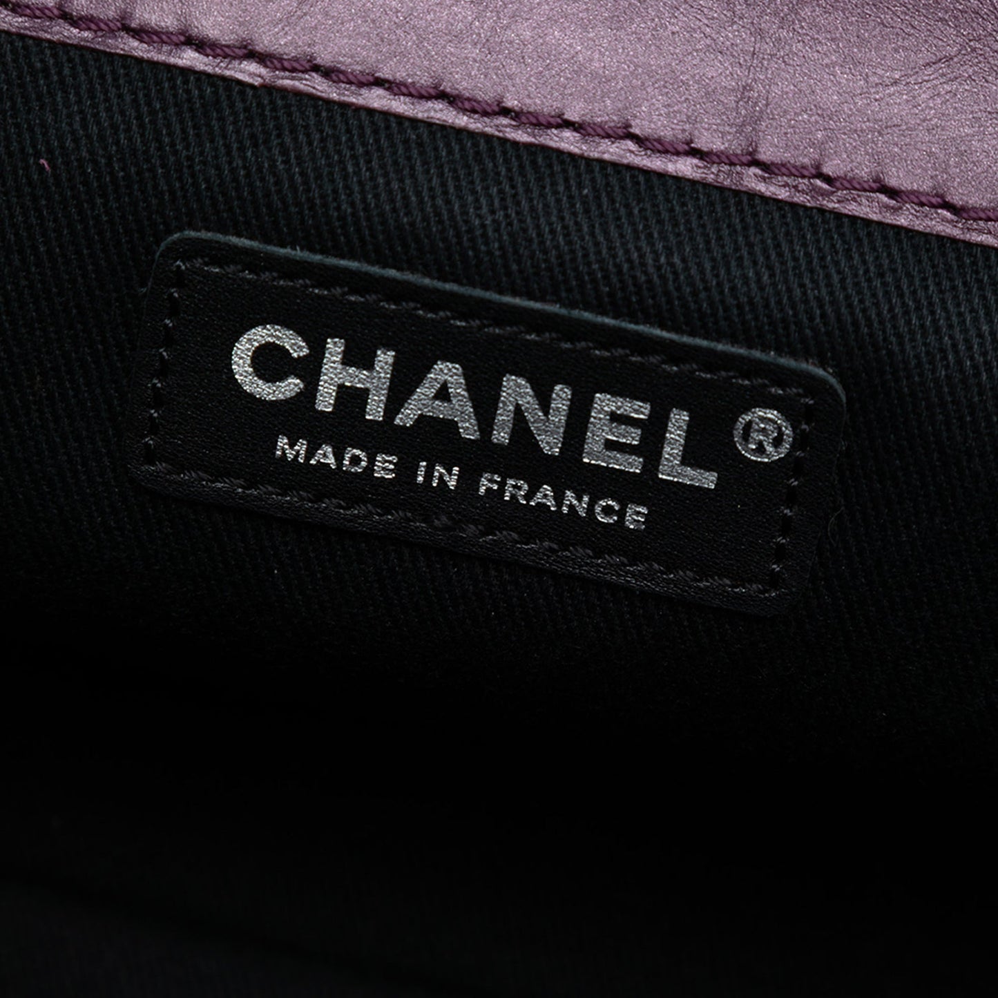 Purple Chanel Small Bicolor Quilted Aged Calfskin Lady Pearly Flap Crossbody Bag