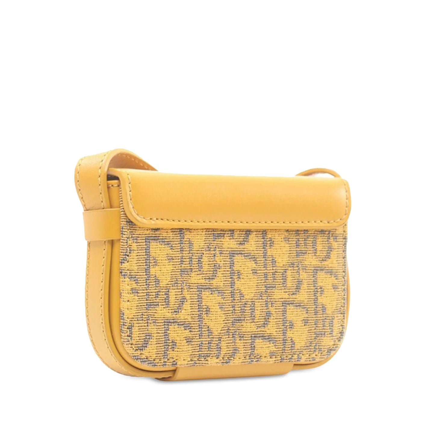 Yellow Dior Nano Oblique Lock Pouch Crossbody