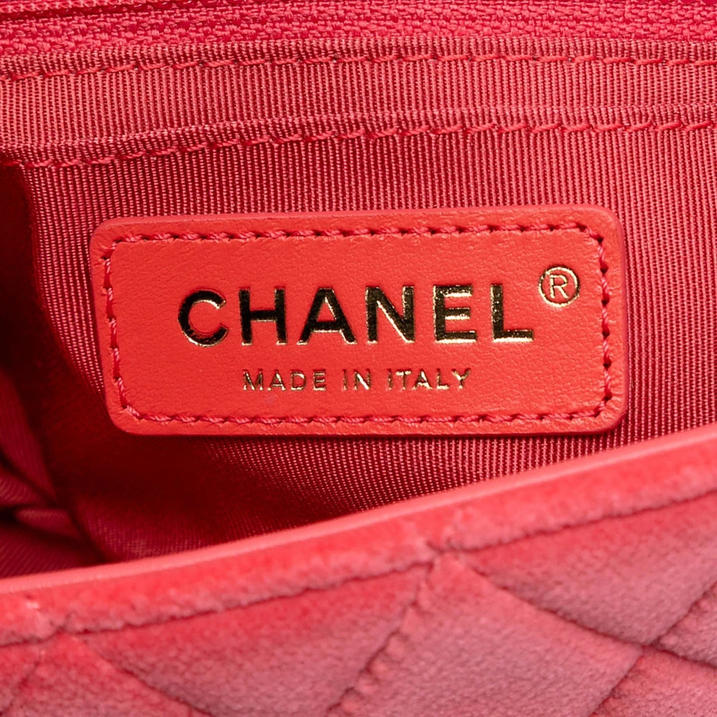 Pink Chanel Mini Square Classic Velvet Pearl Crush Single Flap Crossbody Bag