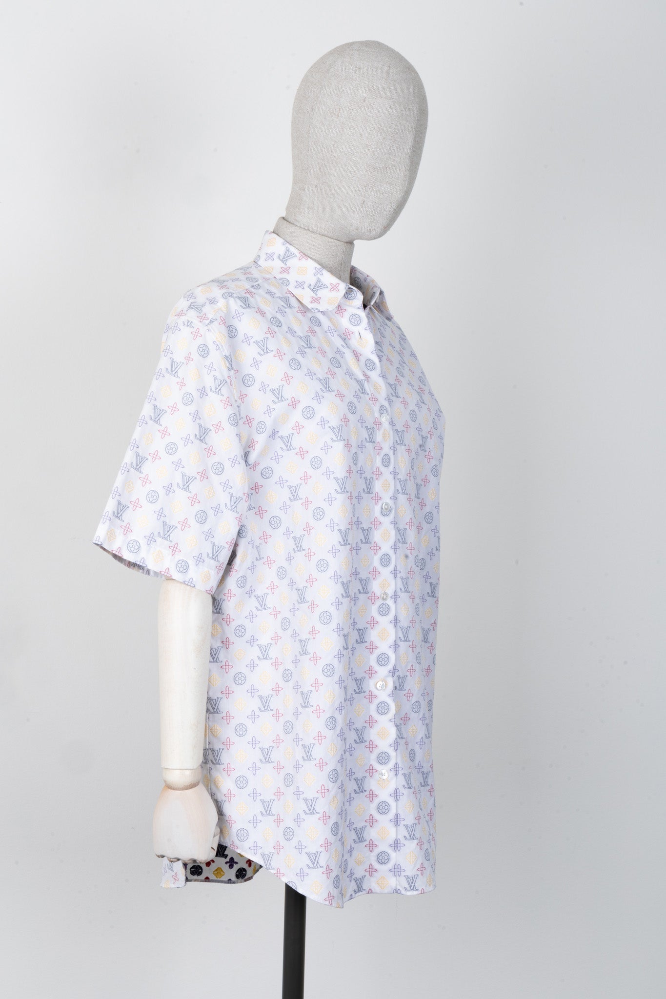 LOUIS VUITTON MNG Short Sleeve Shirt White