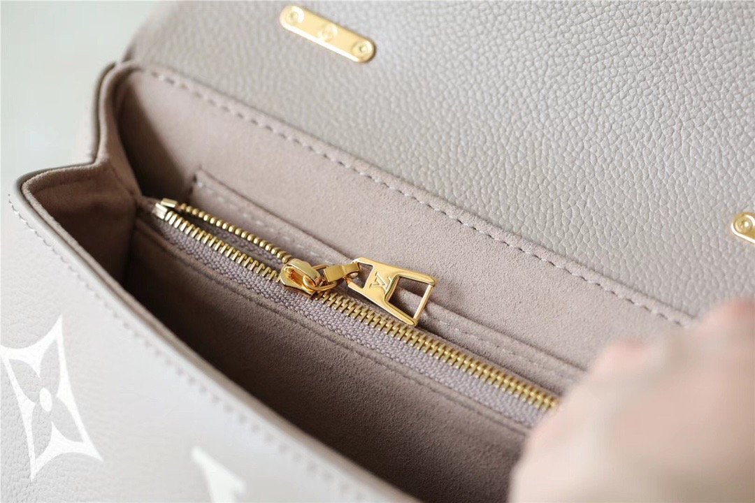 Top Quality Madeleine BB Monogram Empreinte Dove Gray/ Creme Beige For Women,  Shoulder and Crossbody Bags 9.4in/24cm Top Quality
