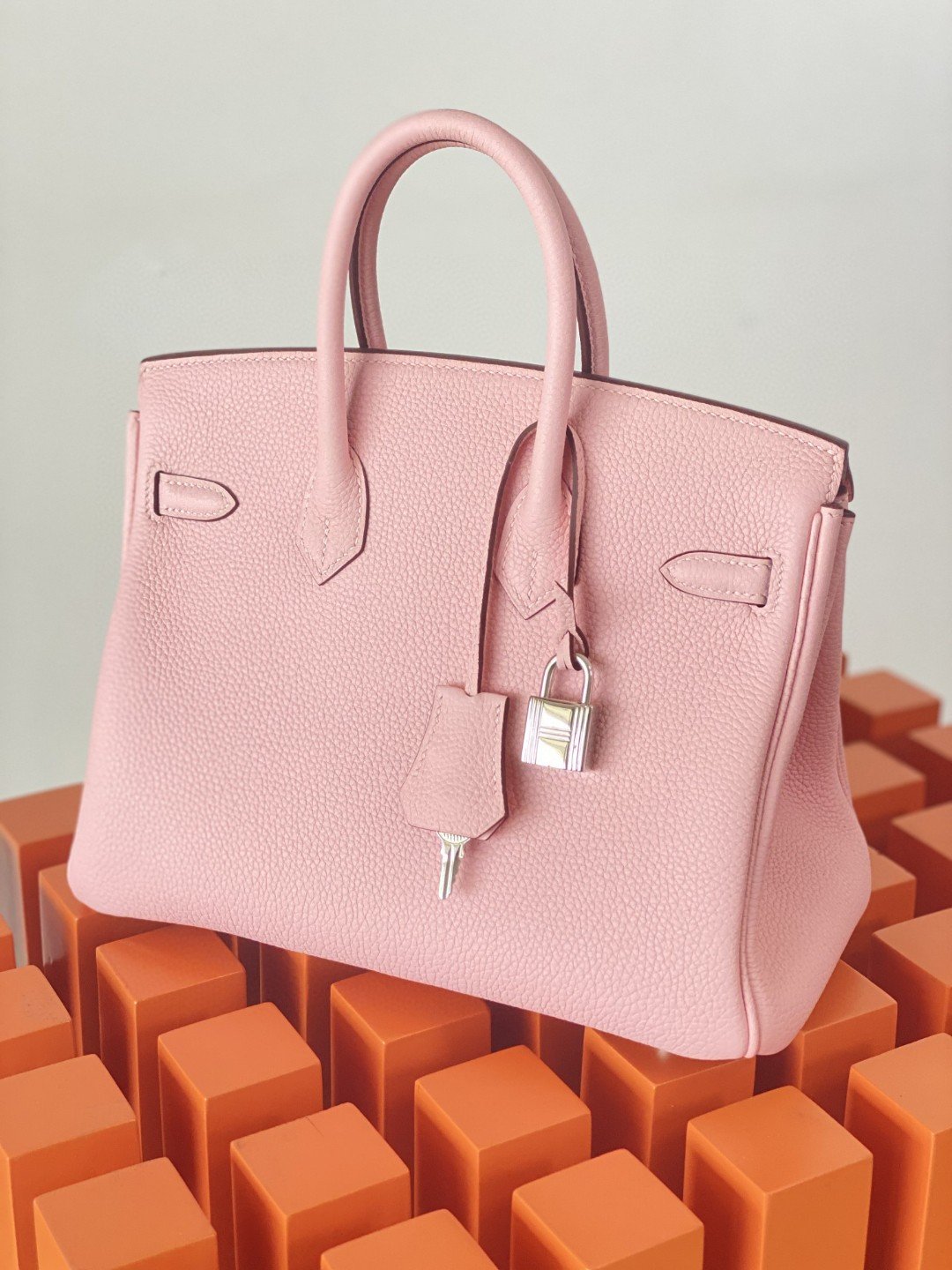 Top Quality Birkin Nata Swift Pink For Women SiTop Qualityer Toned Hardware 10in/25cm