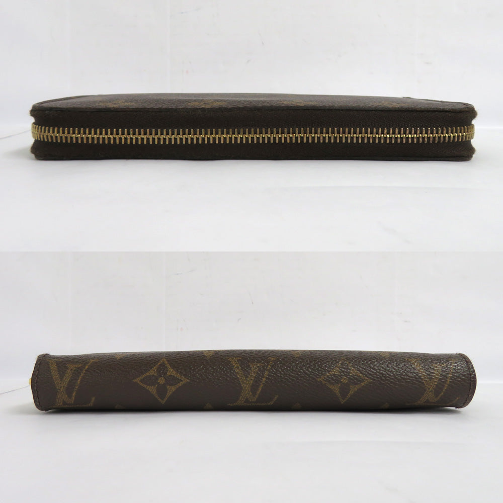 Louis Vuitton M41895 Monogram Fuschia Pink Round Wallet Monogram Canvas Leather