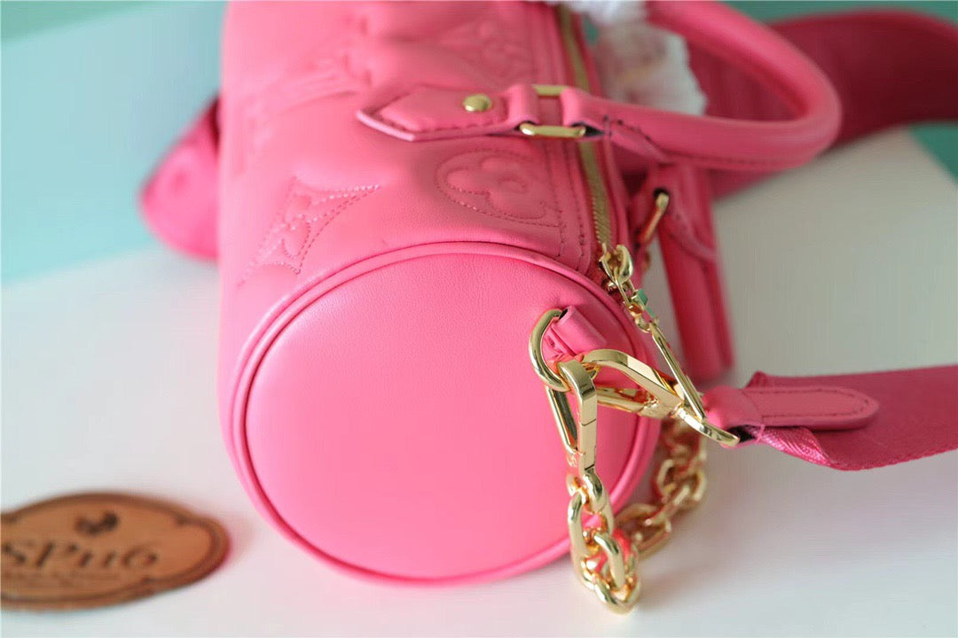 Top Quality Papillon BB Bag Classic Monogram For Women 20cm Dragon Fruit Pink Top Quality M59826