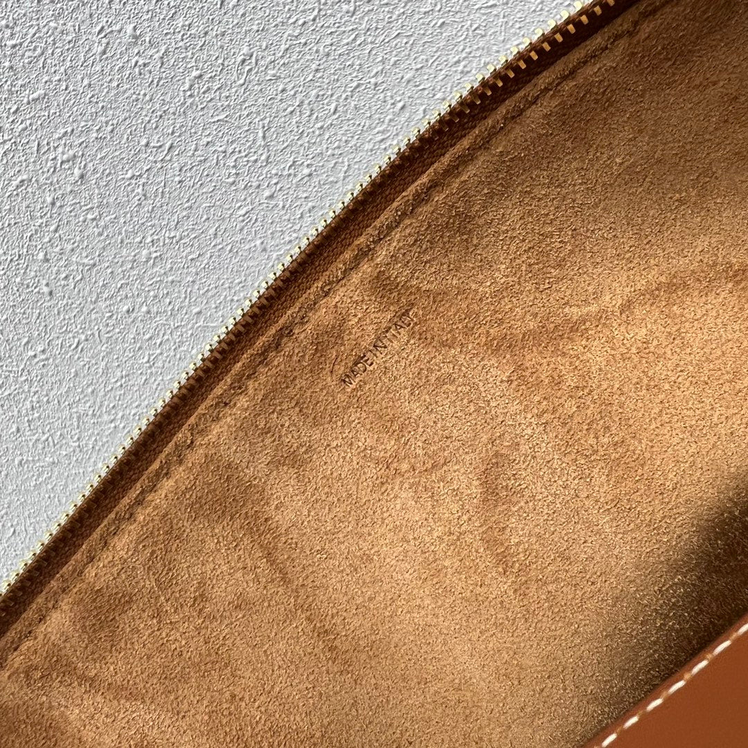 Top Quality MeTop Qualityum Leandre Bag In Supple Brown For Women 14in/35cm 197263DV7.04LU