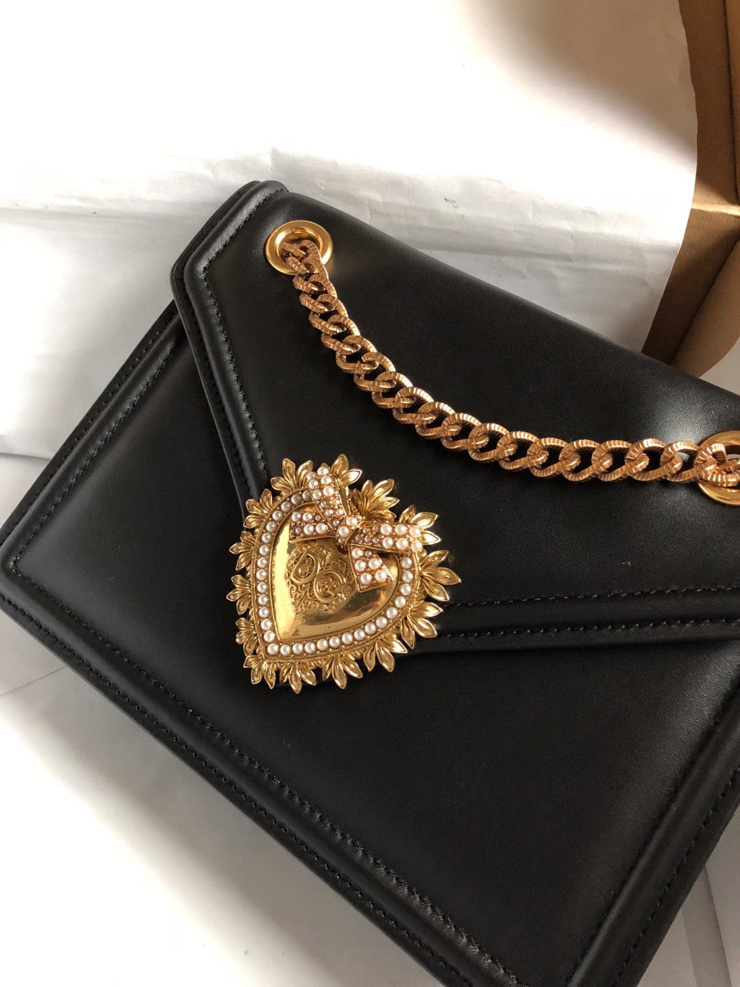 Top Quality Medium Devotion Bag Black For Women 8.1in/20.5cm Top Quality