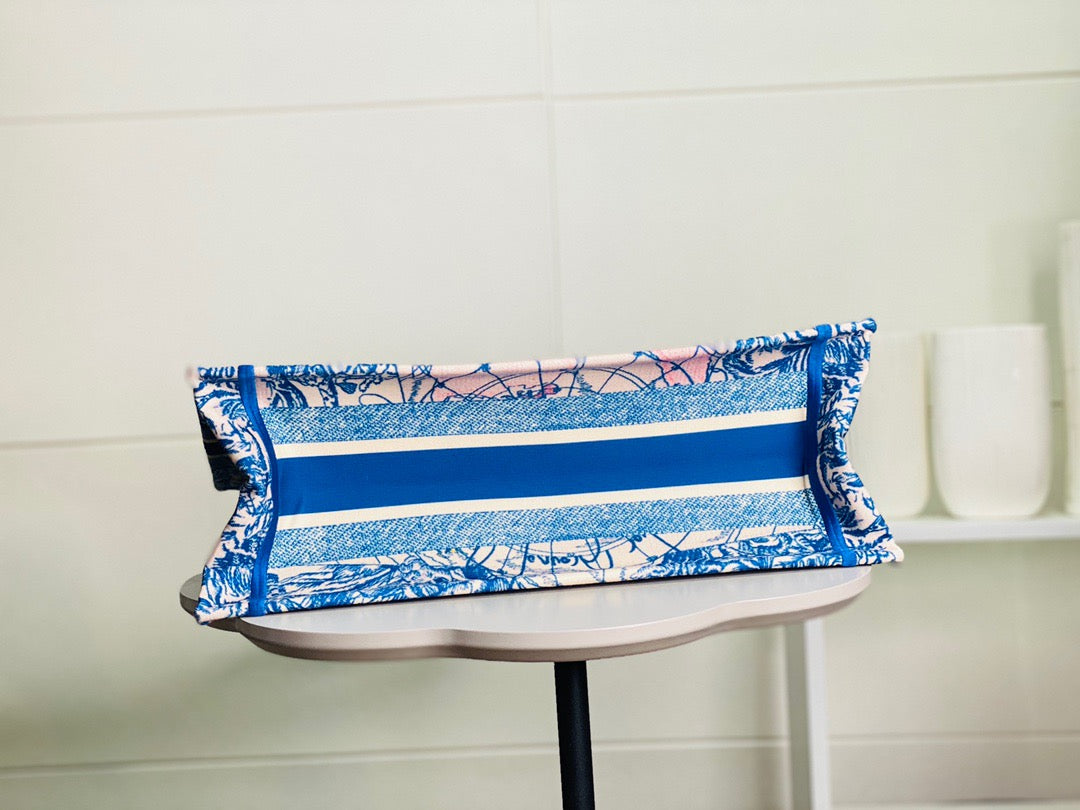 Top Quality Large Book Tote Blue For Women 16.5in/42cm CD M1286ZRIW