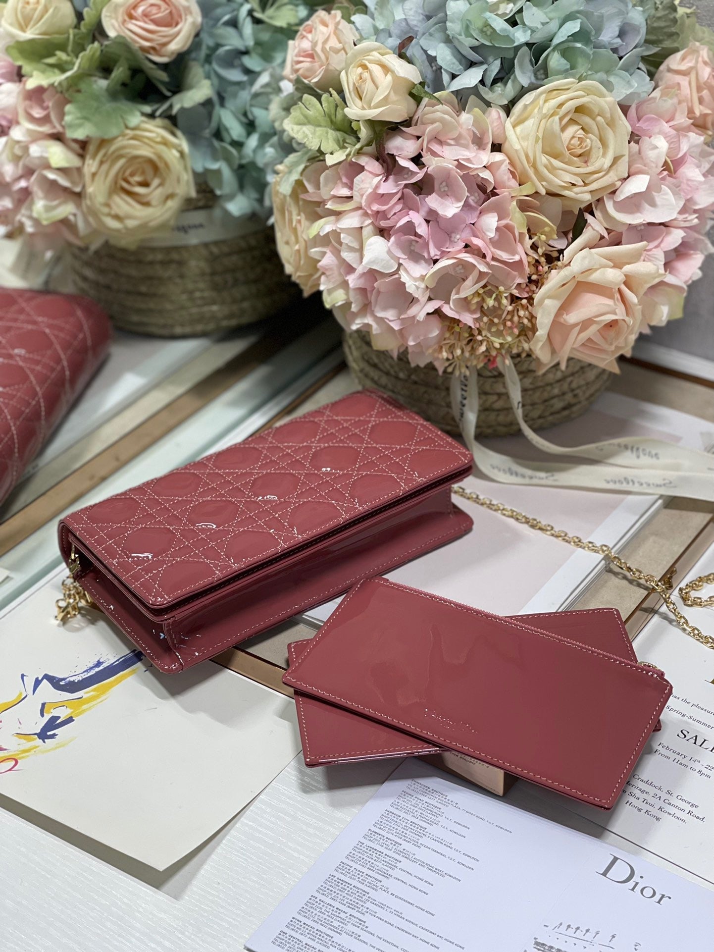 Top Quality Lady Pouch Crimson, For Women, Womens Handbags 8.5in/21.5cm CD