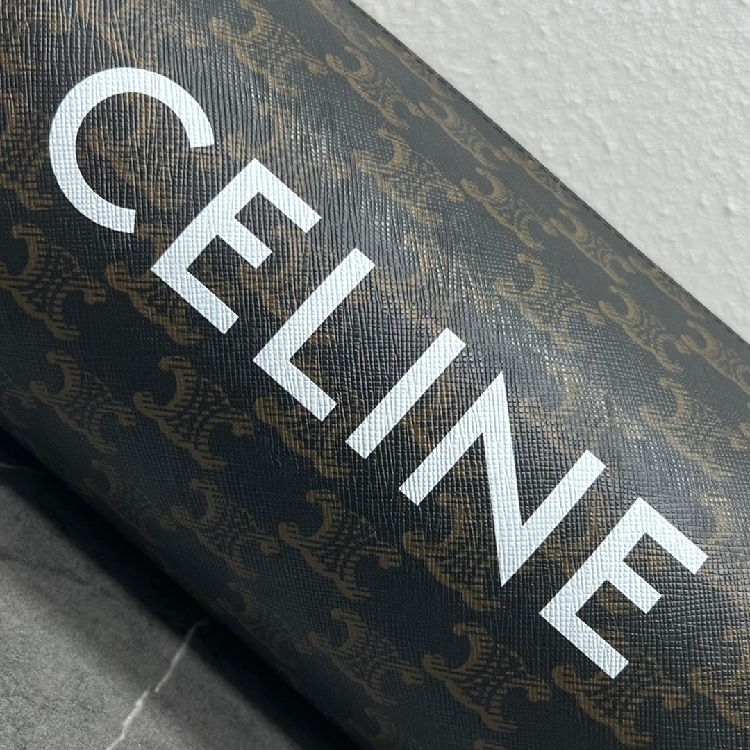 Top Quality Cylinder Bag In Triomphe Canvas Tan For Women 9in/22cm 110052EJF.04LI