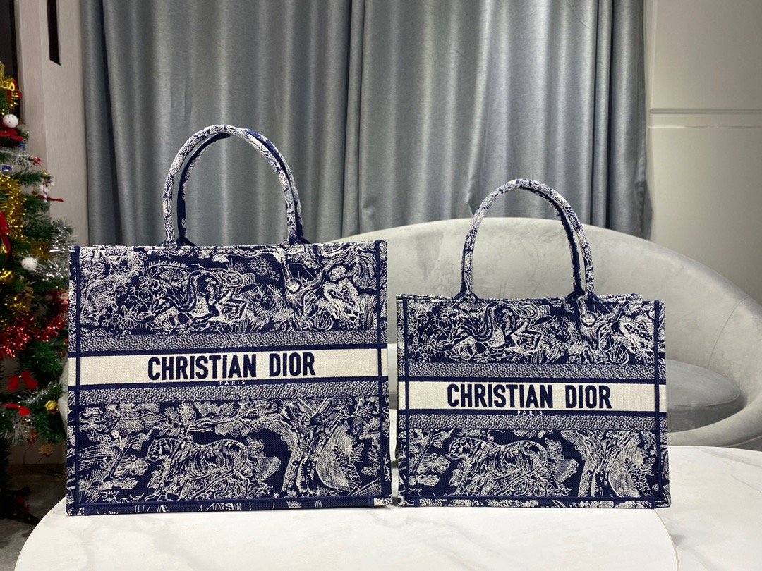 Top Quality Large Book Tote Blue Multicolor, For Women, Womens Handbags 16.5in/42cm CD M1286ZRGO_M928