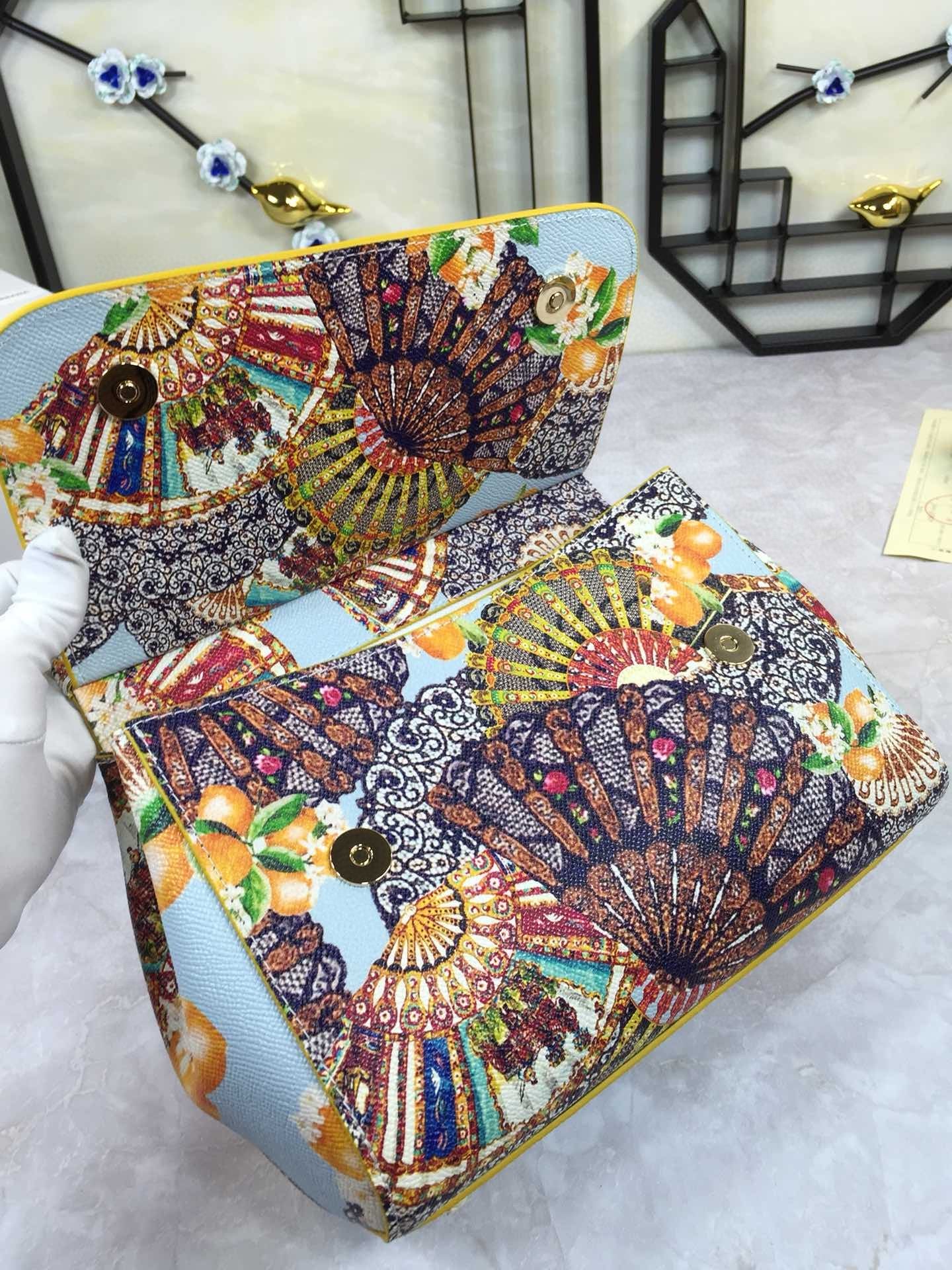 Top Quality 90s Sicily Bag With Logo Print Multicolor For Women 10.2in/26cm Top Quality