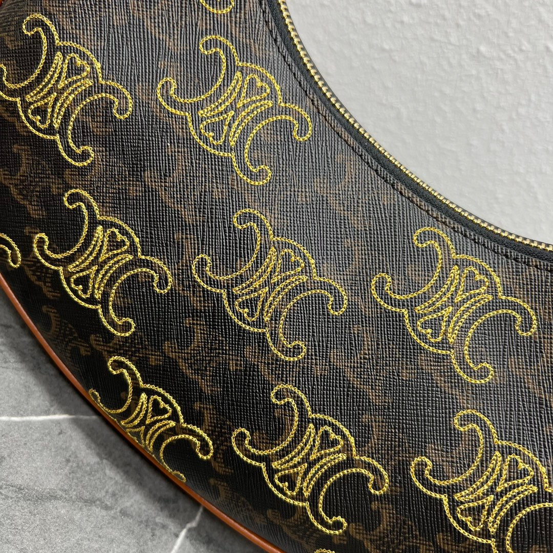 Top Quality Ava Bag In Triomphe Canvas Xl Brown For Women 9in/23.5cm