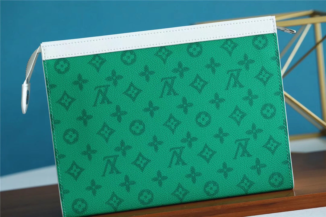 Top Quality Pochette Voyage MM  Monogram Canvas Green By Virgil Abloh For Fall-Winter, Travel Accessories 27cm Top Quality M80803