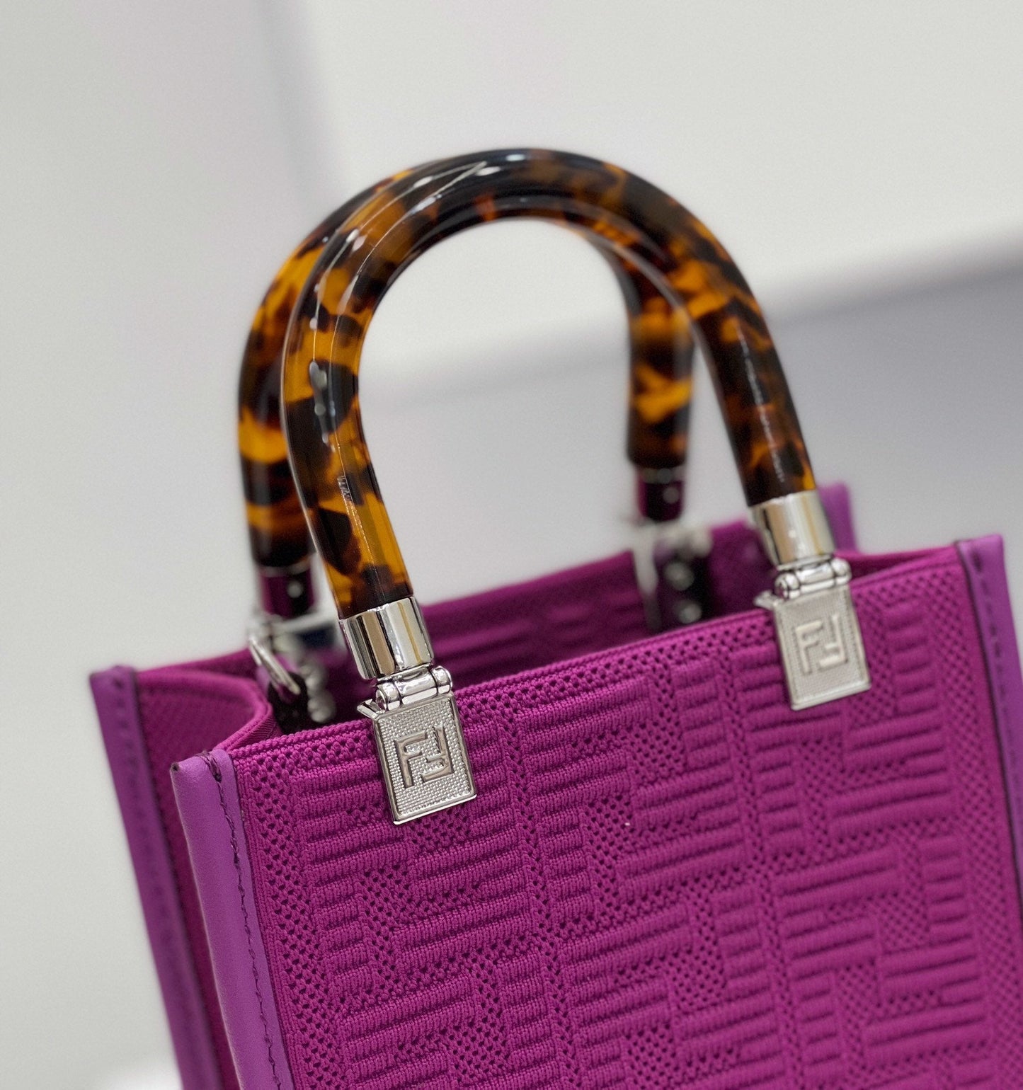Top QualityTop Quality Mini Sunshine Shopper Purple For Women, Women’s Handbags, Shoulder And CrossBody Bags 7.1in/18cm FF 8BS051