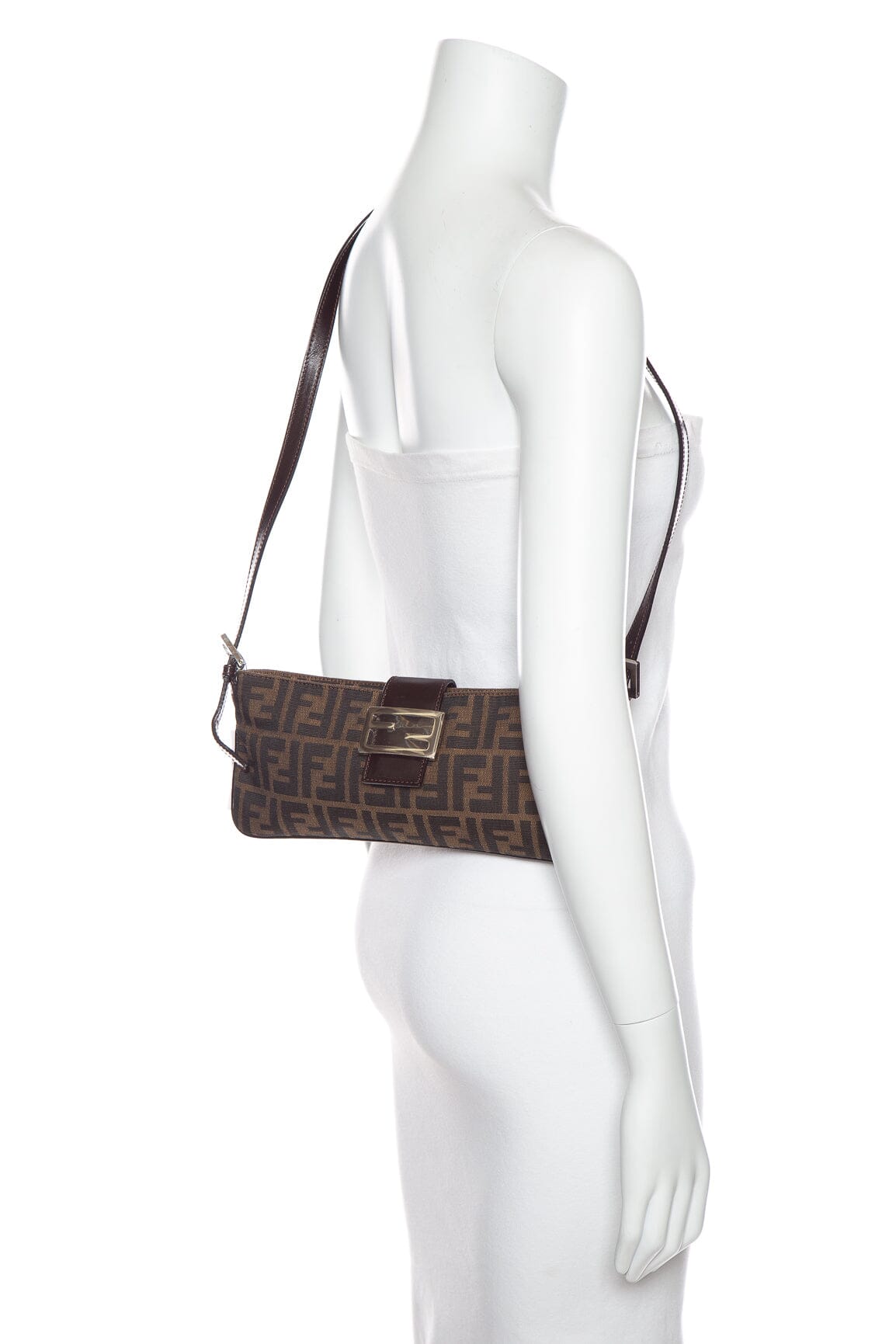 Fendi   Monogram Zucca Canvas Cross-Body